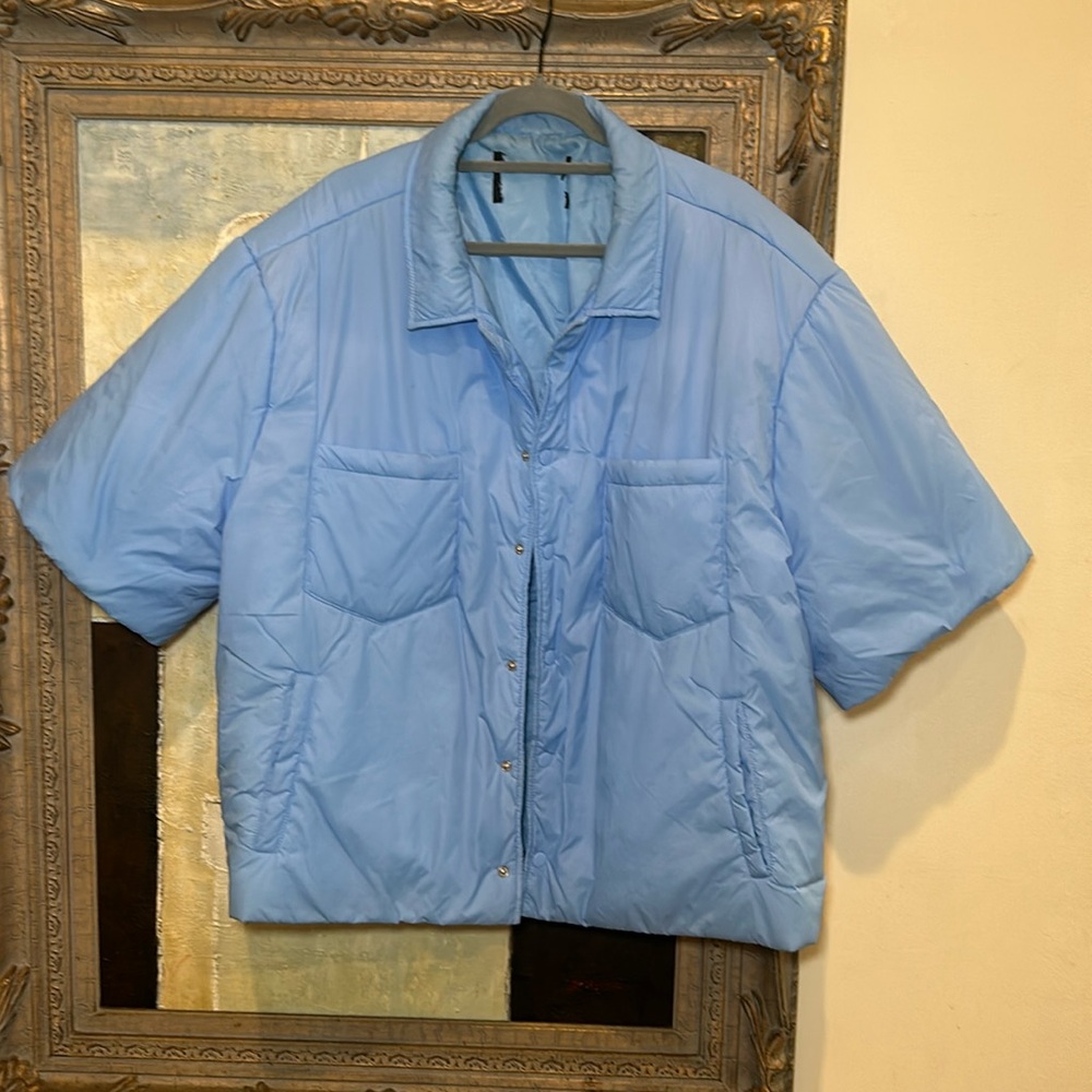 Lightweight Blue puffer jacket